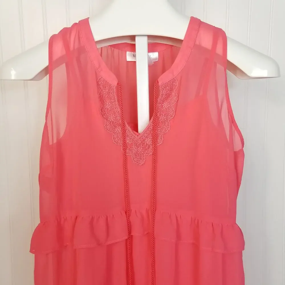Motherhood Maternity Sleeveless Dress Pink Small